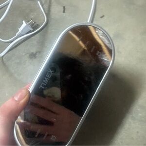 Timex Silver Reflective Alarm Clock